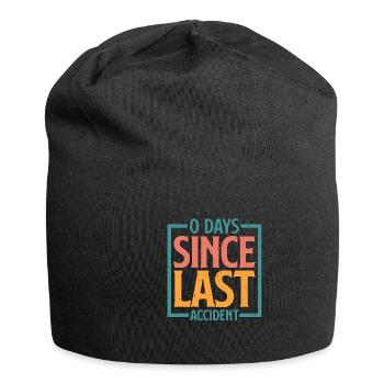 0 Days Since Last Accident 21 - Jersey Beanie - black - Front