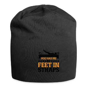 Tu m’as eu aux pieds dans les sangles 43 - Bonnet en jersey - noir - Devant