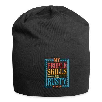 My People Skills Are Rusty 16 - Jersey Beanie - black - Front