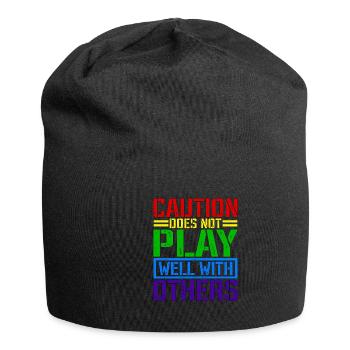 Caution Does Not Play Well With Others 66 - Jersey-Beanie - Schwarz - Vorne