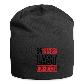 0 Days Since Last Accident 34 - Jersey Beanie - black - Front