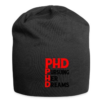 Ph.D. À la poursuite de ses rêves 8 - Bonnet en jersey - noir - Devant
