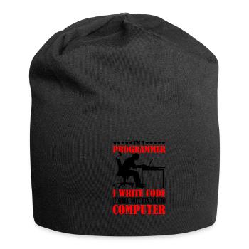 I'm A Programmer I Will Not Fix Your Computer - Jersey-Beanie - Schwarz - Vorne