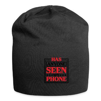 Has Anyone Seen My Phone 15 - Jersey-Beanie - Schwarz - Vorne