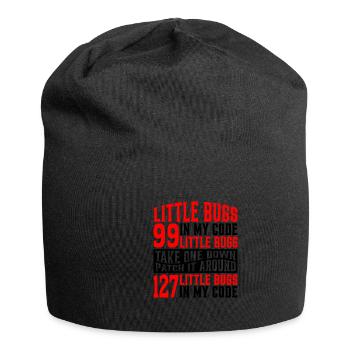 99 little Bugs in my Code 7 - Jersey Beanie - black - Front