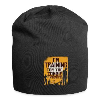 Je m’entraîne pour l’apocalypse zombie 12 - Bonnet en jersey - noir - Devant