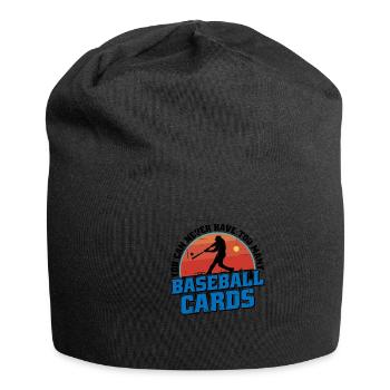 On n’a jamais trop de cartes de baseball 3 - Bonnet en jersey - noir - Devant