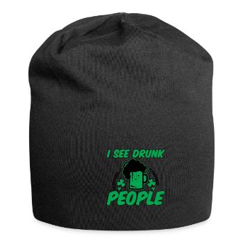 I See Drunk People 2 - Jersey-Beanie - Schwarz - Vorne
