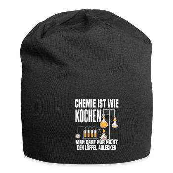 Chemiker Physiker Wissenschaftler Chemielaborant - Jersey-Beanie - Schwarz - Vorne
