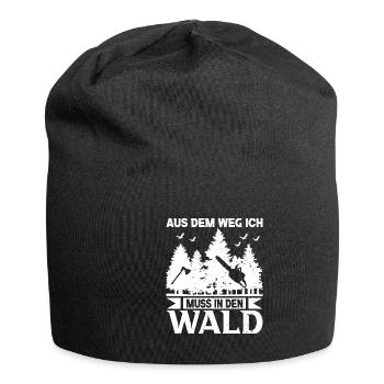 Aus dem weg ich muss in den Wald Förster - Jersey-Beanie - Schwarz - Vorne