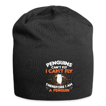 Penguin Penguin Penguin Penguin Lovers - Jersey Beanie - black - Front