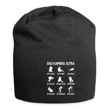 Fotografen Fotografie Fotograf Kamera Photographer - Jersey-Beanie - Schwarz - Vorne