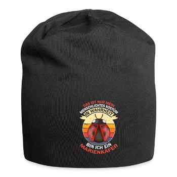 Marienkäfer Marienkäverlarve Züchten Maikäfer - Jersey-Beanie - Schwarz - Vorne