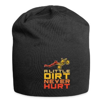 Dirt Bike Motorcycle Motocross Biker - Jersey Beanie - black - Front