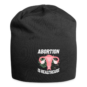 Frauen Abtreibung Feminismus Gleichberechtigung - Jersey-Beanie - Schwarz - Vorne