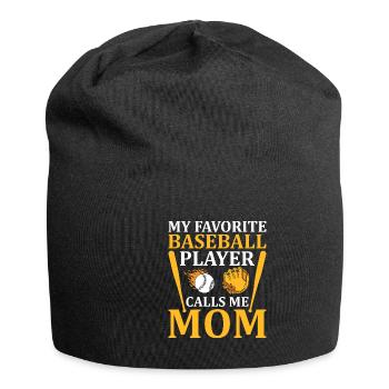 Joueur de baseball Équipe de baseball - Bonnet en jersey - noir - Devant