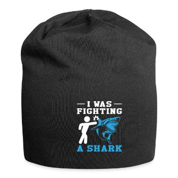 Great White Shark Hammer Shark - Jersey Beanie - black - Front