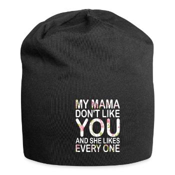 Maman Mère Fête des Mères Disant - Bonnet en jersey - noir - Devant
