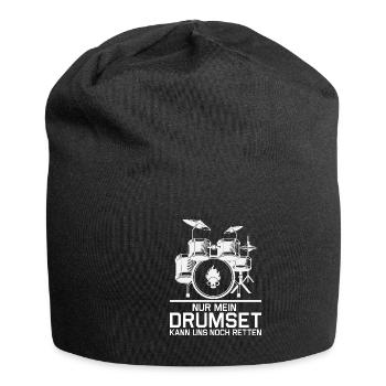 Drummer Drumsticks Schlagzeug Musiker - Jersey-Beanie - Schwarz - Vorne