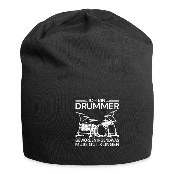 Drummer Drumsticks Schlagzeug Musiker - Jersey-Beanie - Schwarz - Vorne