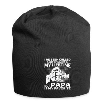 Père Enfant Fête des Pères Papa Cadeau - Bonnet en jersey - noir - Devant