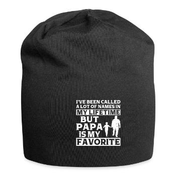Père Enfant Fête des Pères Papa Cadeau - Bonnet en jersey - noir - Devant