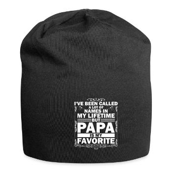 Père Enfant Fête des Pères Papa Cadeau - Bonnet en jersey - noir - Devant