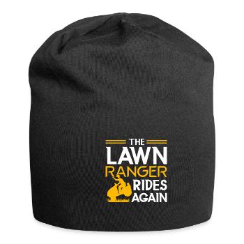 Gärtner Landschaftsbau Gartenbau Rasenmäher - Jersey-Beanie - Schwarz - Vorne
