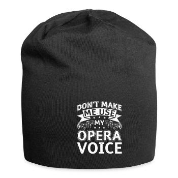 Opera singer singer opera houses - Jersey Beanie - black - Front
