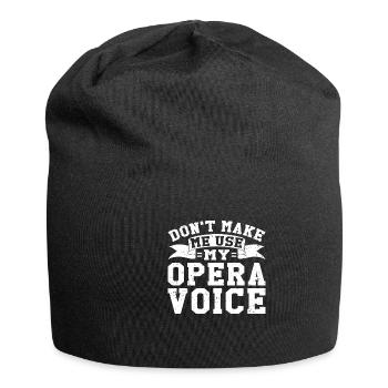 Opera singer singer opera houses - Jersey Beanie - black - Front