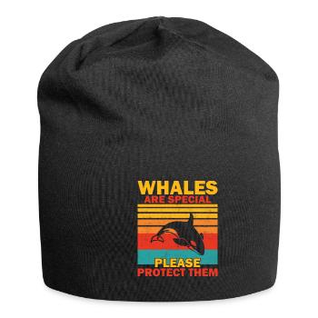Orque Biologiste marin Épaulard épaulard - Bonnet en jersey - noir - Devant