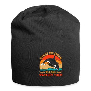 Orque Biologiste marin Épaulard épaulard - Bonnet en jersey - noir - Devant