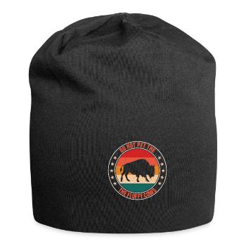 Bison Buffalo Yellowstone Park - Jersey Beanie - black - Front