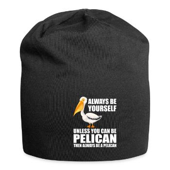 Pélican Pélicans Oiseaux Sauvagine - Bonnet en jersey - noir - Devant