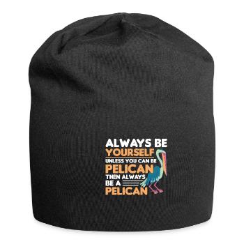 Pélican Pélicans Oiseaux Sauvagine - Bonnet en jersey - noir - Devant
