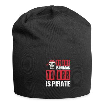 Piraten Kinder Totenkopf Party Seeräuber - Jersey-Beanie - Schwarz - Vorne