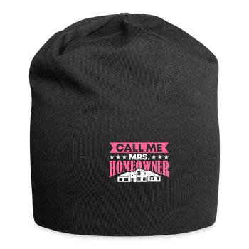 Queen bought homeowner homeowner - Jersey Beanie - black - Front