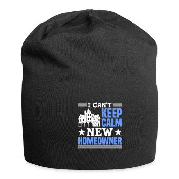 Queen bought homeowner homeowner - Jersey Beanie - black - Front