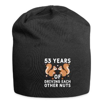50e mariage 50 ans mariés se marier - Bonnet en jersey - noir - Devant