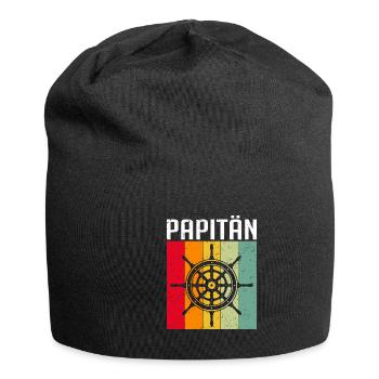 Kapitän Bootsschein Segeln Boot - Jersey-Beanie - Schwarz - Vorne