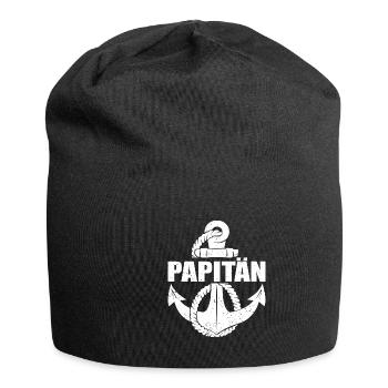 Kapitän Bootsschein Segeln Boot - Jersey-Beanie - Schwarz - Vorne
