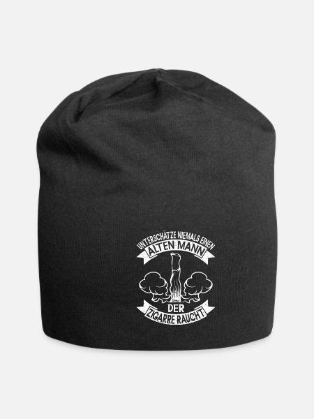 Zigarren Cigarren Zigarren Zigarrenschneider - Jersey-Beanie - Schwarz