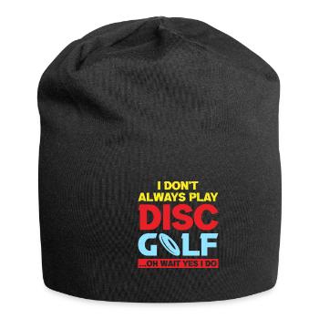 Disc Golf Frisbee Golf pour hommes et femmes - Bonnet en jersey - noir - Devant