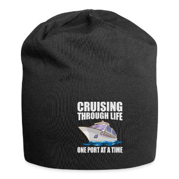 Coole Kreuzfahrt Kreuzfahrtschiff Familienurlaub - Jersey-Beanie - Schwarz - Vorne