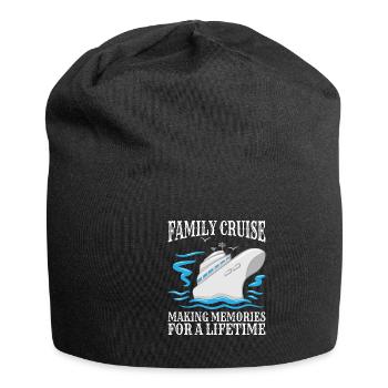 Coole Kreuzfahrt Kreuzfahrtschiff Familienurlaub - Jersey-Beanie - Schwarz - Vorne