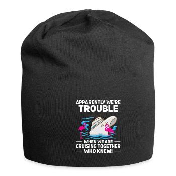 Coole Kreuzfahrt Kreuzfahrtschiff Familienurlaub - Jersey-Beanie - Schwarz - Vorne
