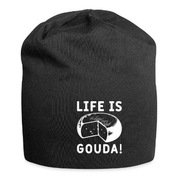 Cheese Gouda Ricotta Clothing - Jersey Beanie - black - Front