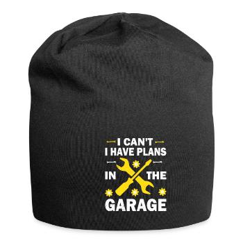 Garage Funny Car Mechanic Outfit - Jersey Beanie - black - Front