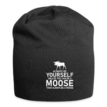 Lustiges Elch Hirsche Bekleidung - Jersey-Beanie - Schwarz - Vorne