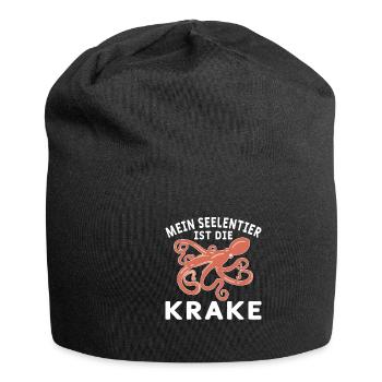 Meeresbiologe Meeresforscher Oktopus Meerestier - Jersey-Beanie - Schwarz - Vorne